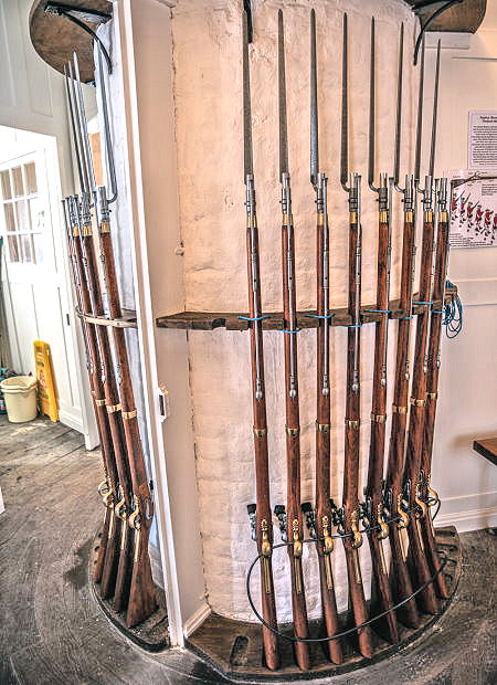 Central Column with 'Brown Bess' Muskets